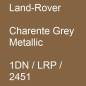Preview: Land-Rover, Charente Grey Metallic, 1DN / LRP / 2451.